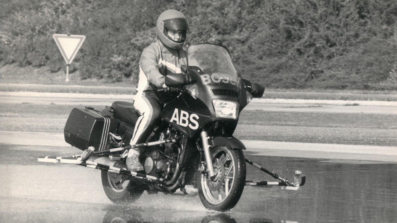 A Kawasaki testing Bosch ABS