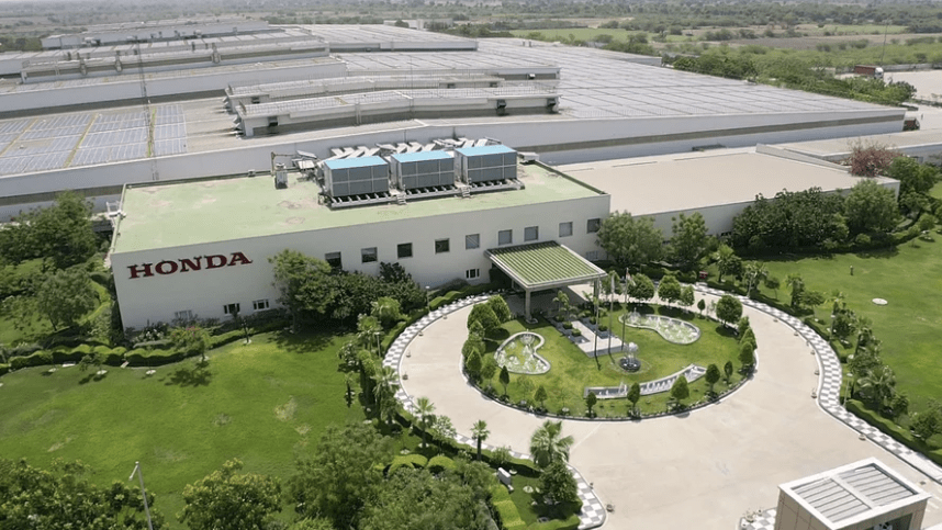 グジャラート州のホンダ二輪車生産工場