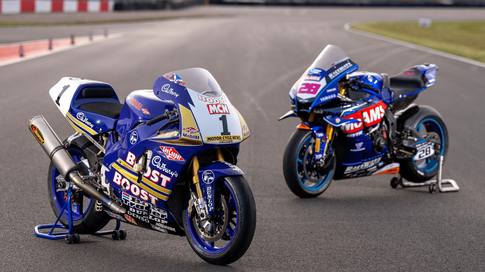 Yamaha race bikes. Photo credit - British Superbike Championship