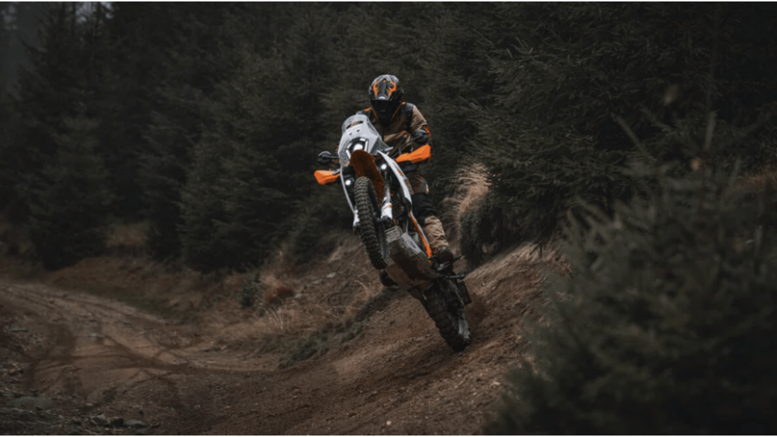 KTM 390 Adventure R riding off-road