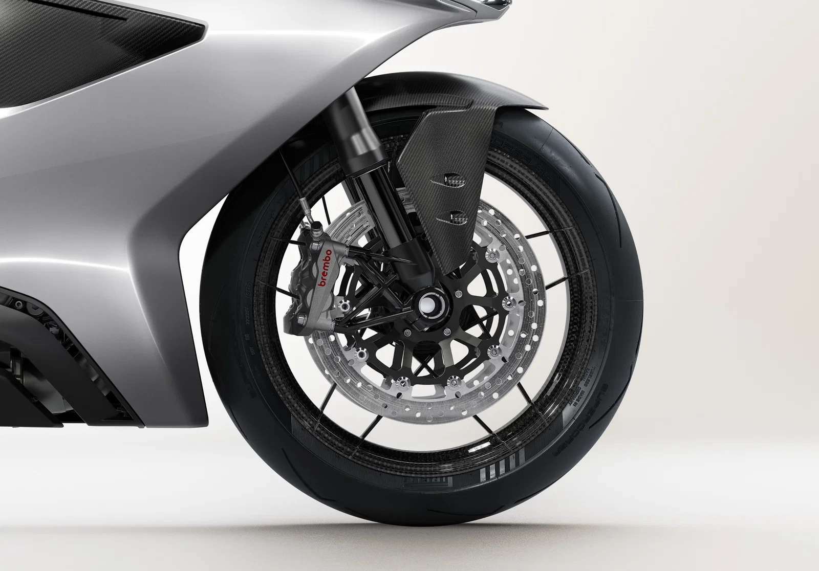 フロントに最高スペックの Brembo HyPure ブレーキキャリパーを装備