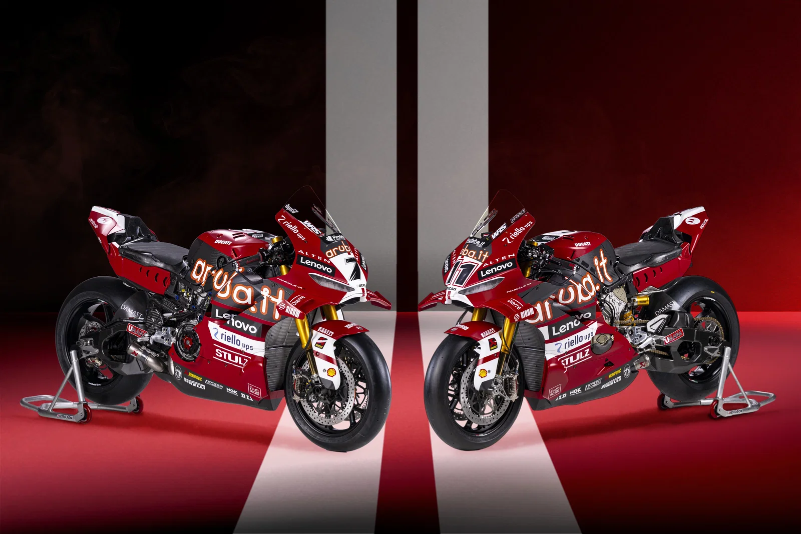 2026 WorldSBKファクトリーのドゥカティバイク。クレジット: X/Aruba.it Racing Ducati。