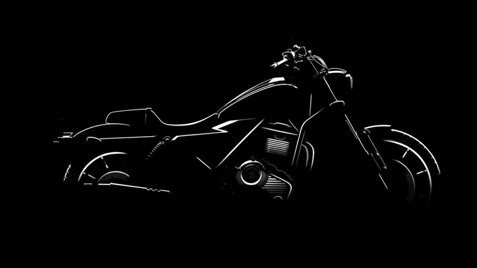 The teaser image of the Harley-Davidson Sprint