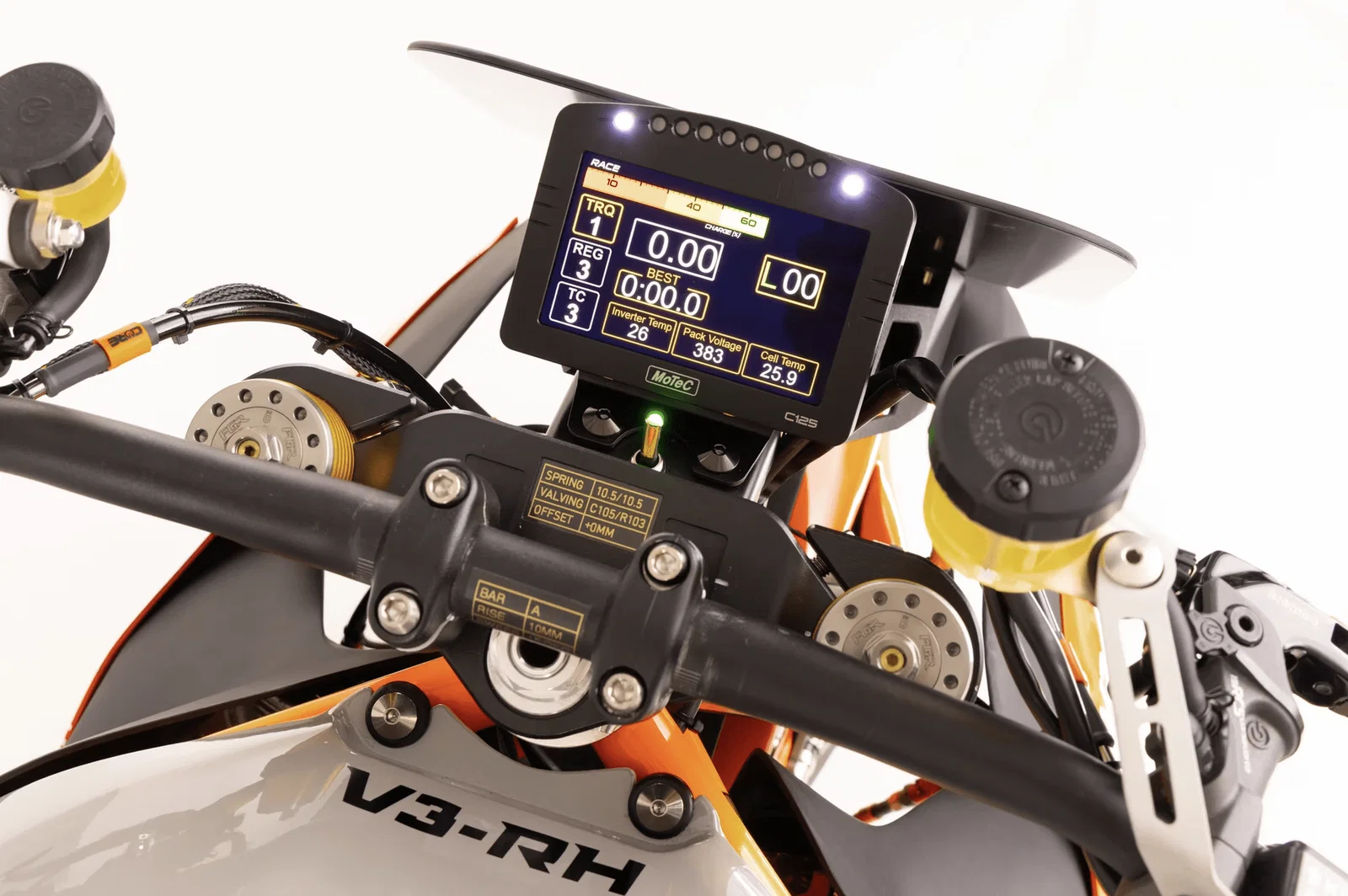 ライトファイター V3-RH のダッシュボードとコックピット