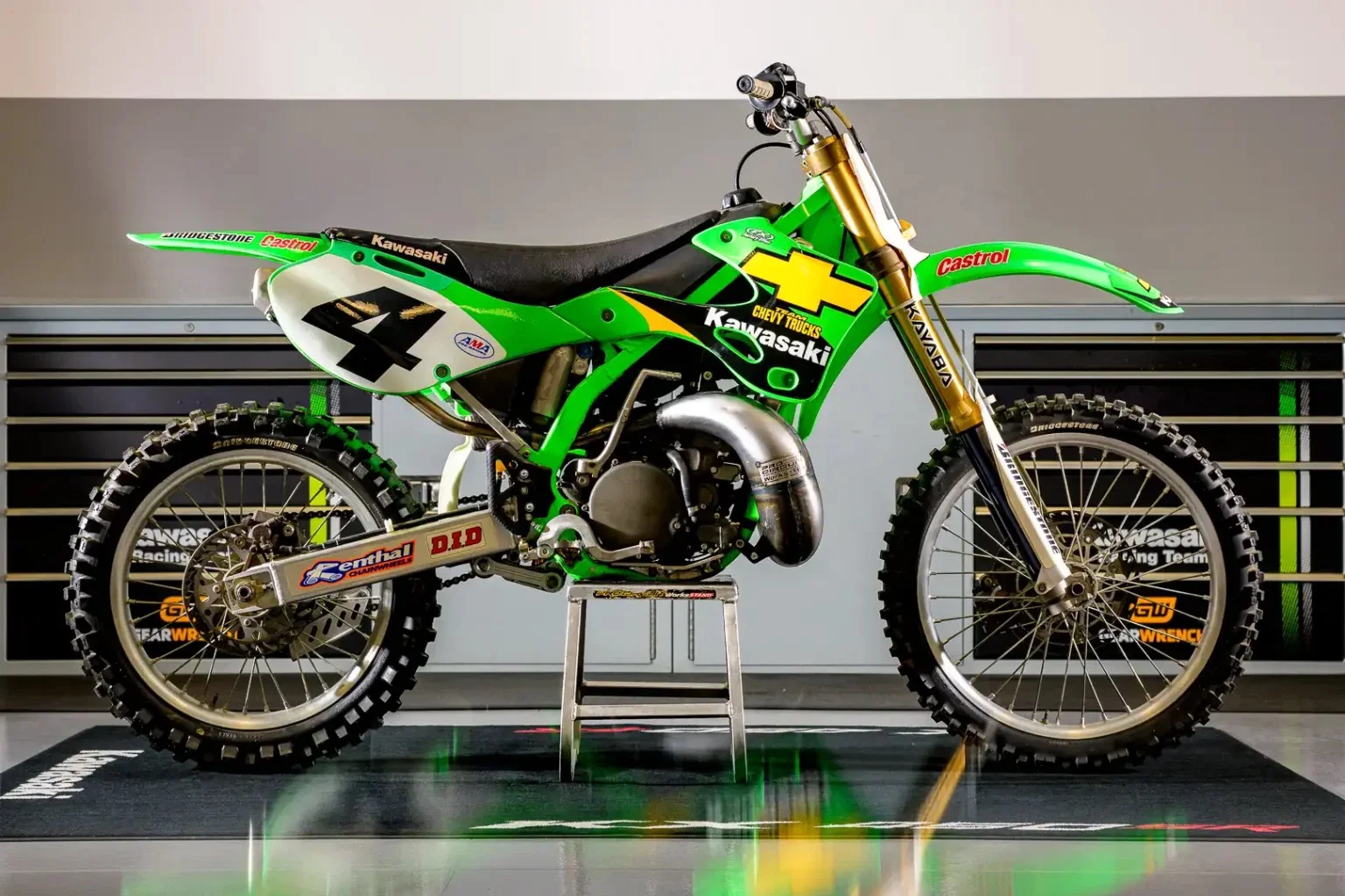 2001 スーパークロス シーズンの OG KX250SR