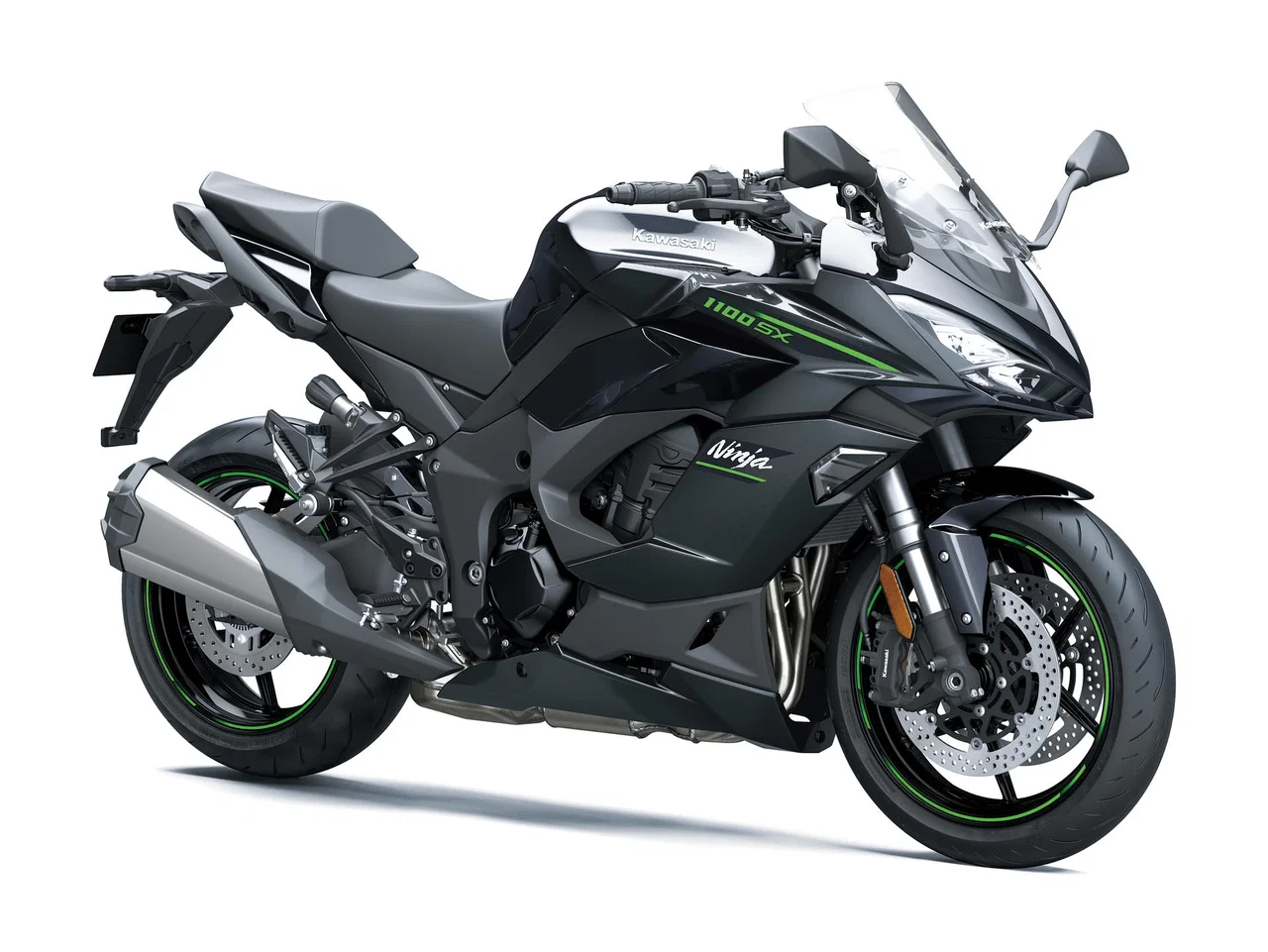 2025 Kawasaki Ninja 1100SX (ブラック)。クレジット - 川崎。