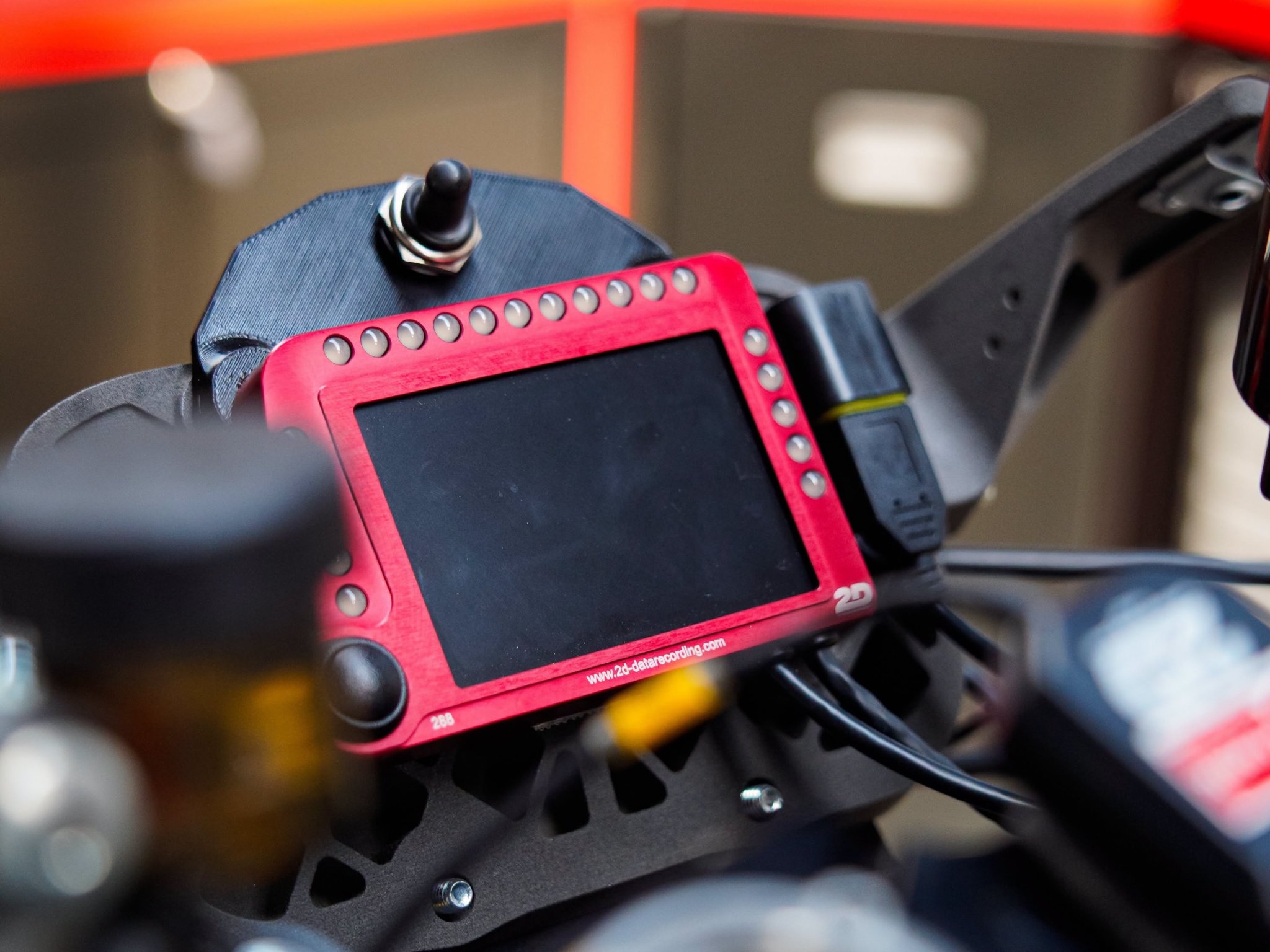 ドゥカティ パニガーレ V4 のディスプレイ。クレジット: Barni Spark レーシング チーム。