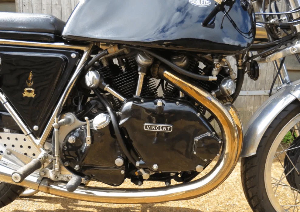 Egli-Vincent Sport GT エンジンとフレーム。クレジット: Iconic Auctioneers。
