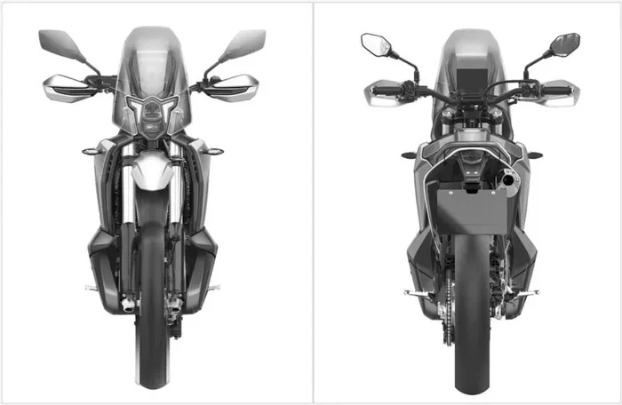 Kove 350 Rally オートバイの特許画像