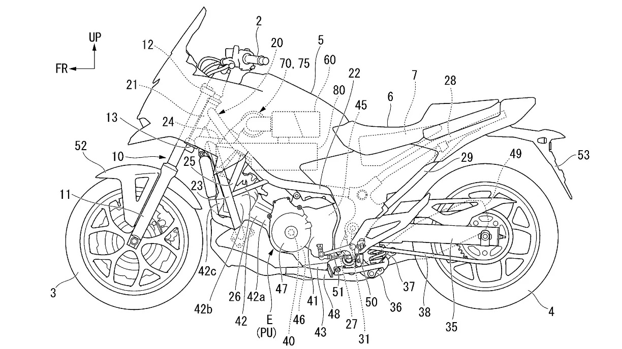 E-コンプレッサーを装着したホンダ NC750 の強力な画像