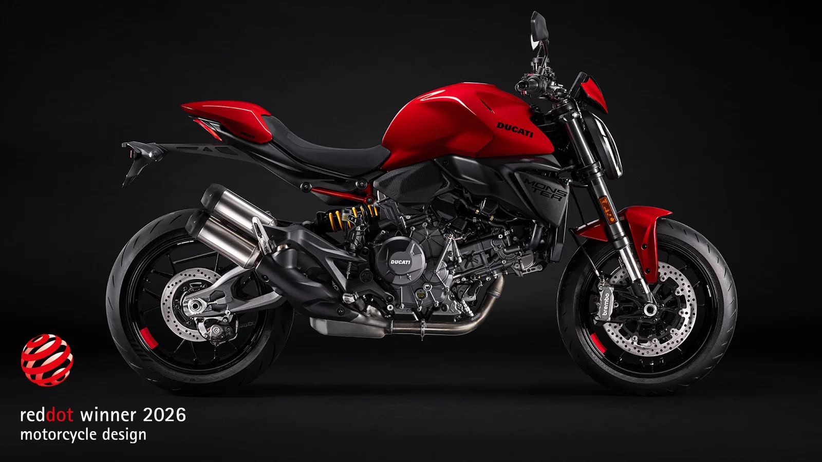 2026 Ducati Monster は、レッド ドット デザイン賞を受賞しています。