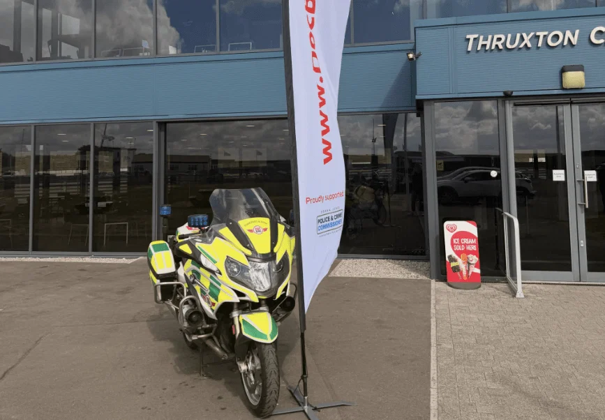スラクストンでの IAM RoadSmart トレーニング イベント。クレジット: IAM RoadSmart/Facebook。