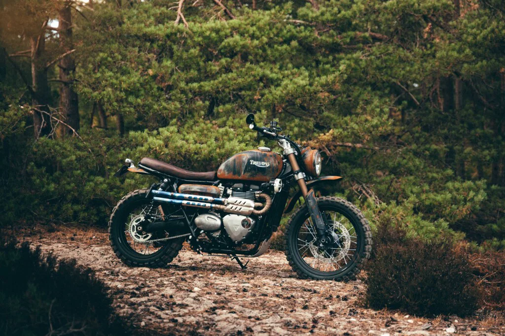 イギリスのTriumph Originalsのカスタムバイク。
