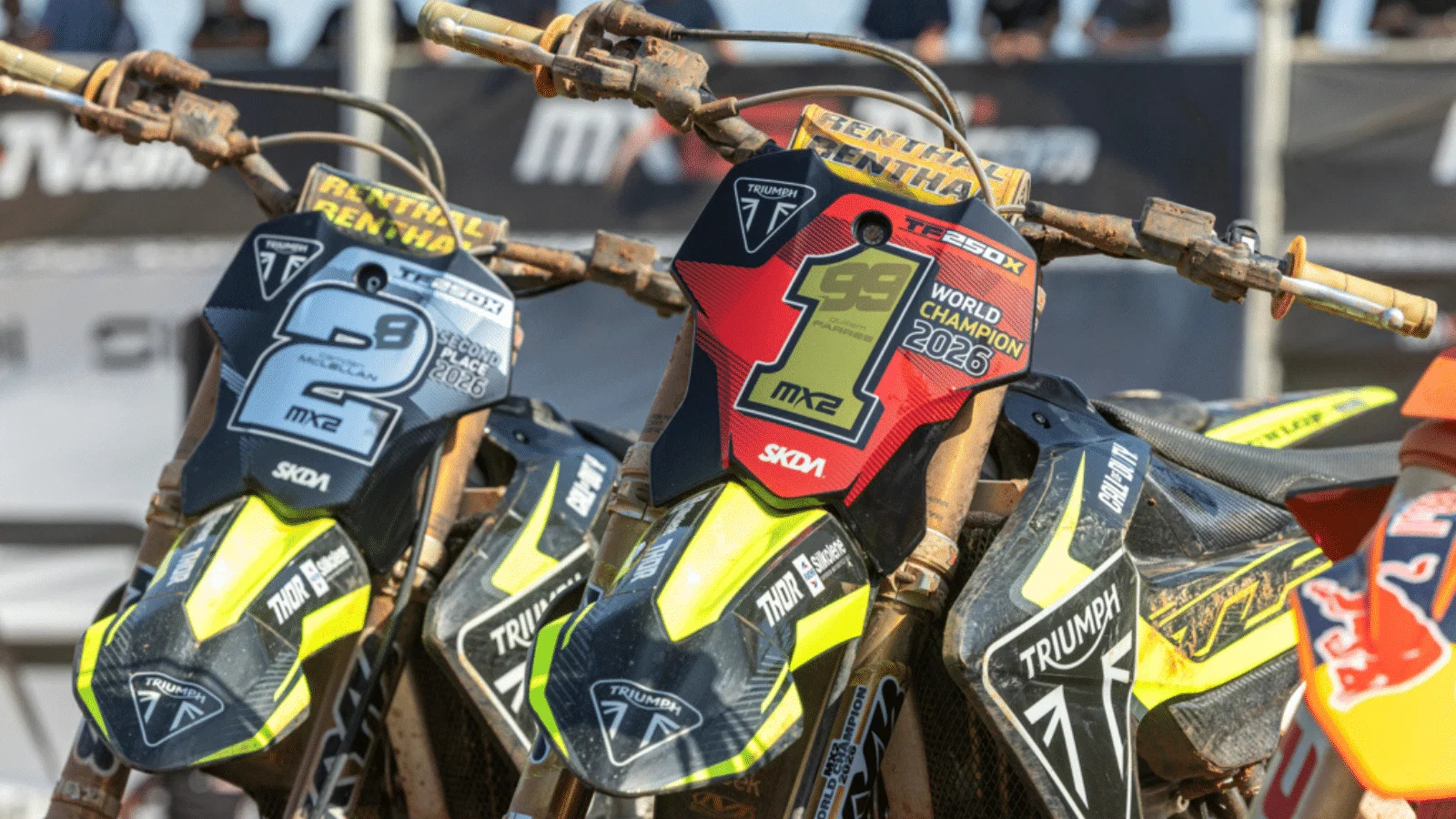 Triumph makes history with first-ever FIM world championship win in MX2.