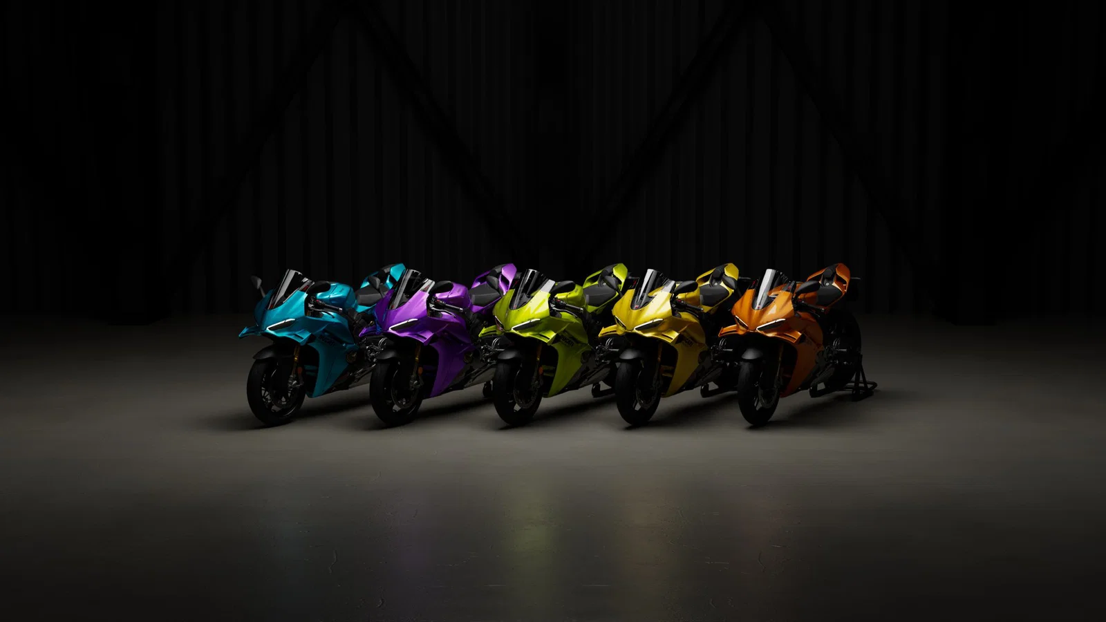 ランボルギーニをイメージしたパニガーレ V4 カラー。