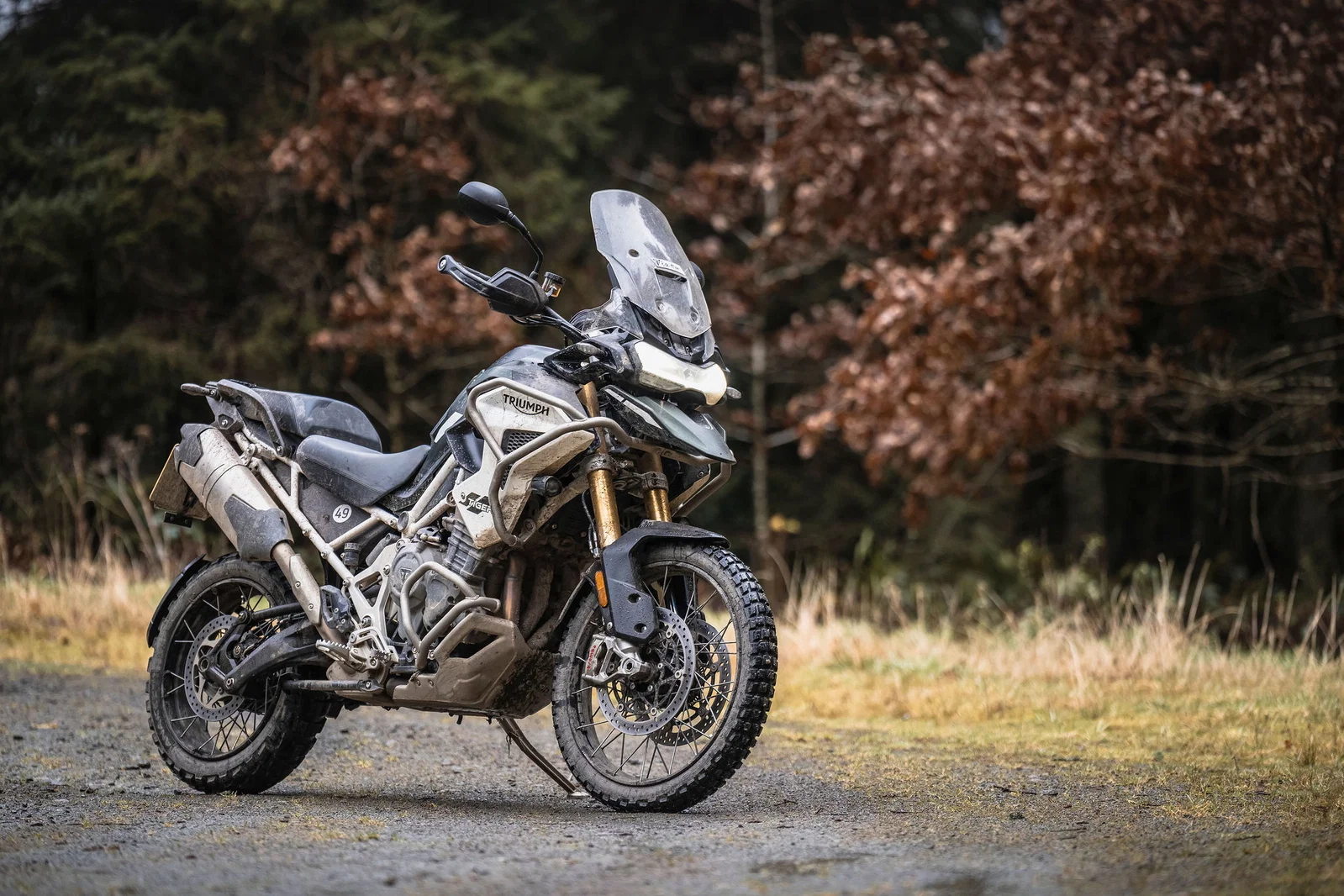 Triumph Tiger 1200 Rally Pro オフロードバイク。