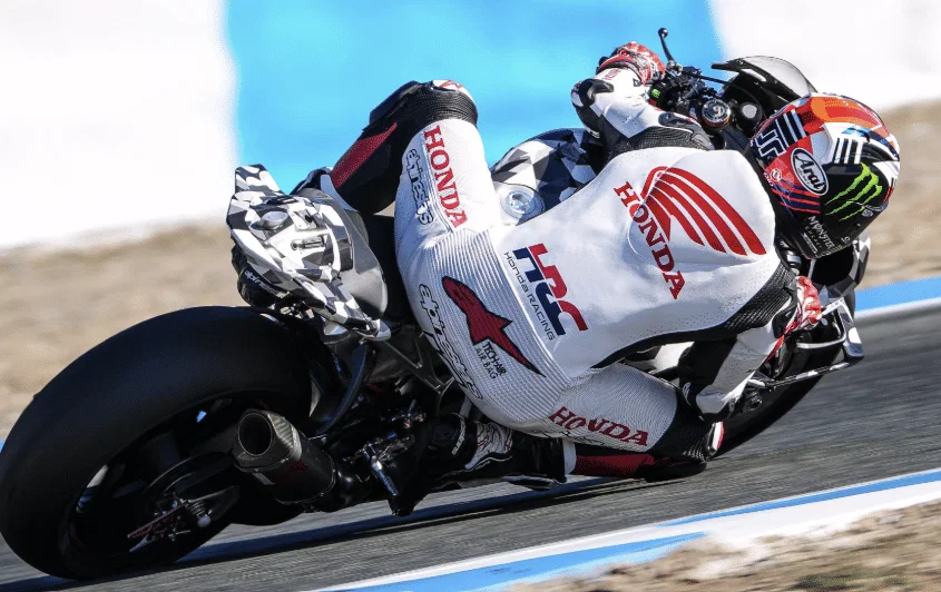 ヘレスでテスト中のジョナサン・レイ。クレジット: Jonathan Rea/Facebook。